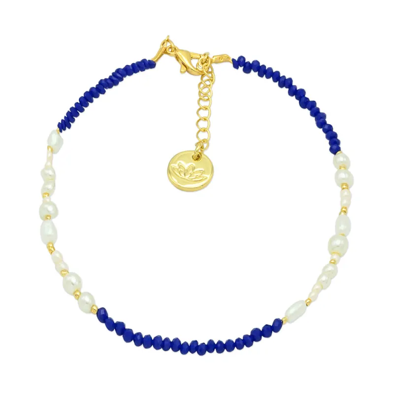 Sam Anklet Blue made by Sand Dollar