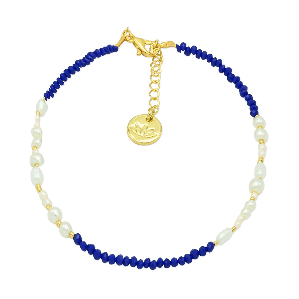 Sam Anklet Blue sold by Sand Dollar