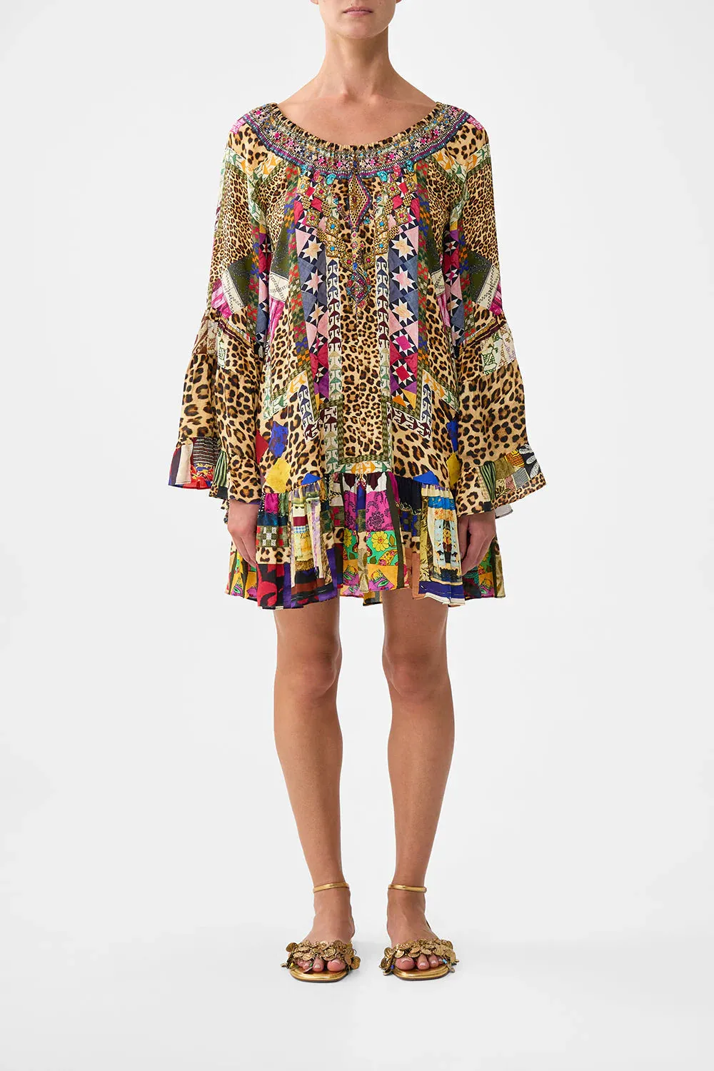 A Line Frill Dress Embroidered Ever After sold by Sand Dollar product image thumbnail 2