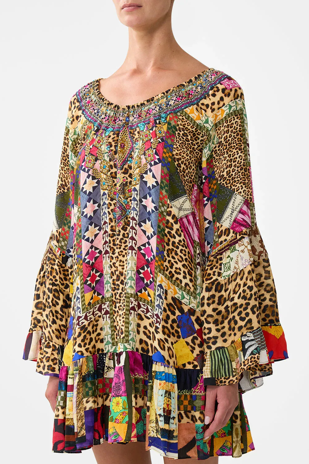 A Line Frill Dress Embroidered Ever After sold by Sand Dollar product image thumbnail 5