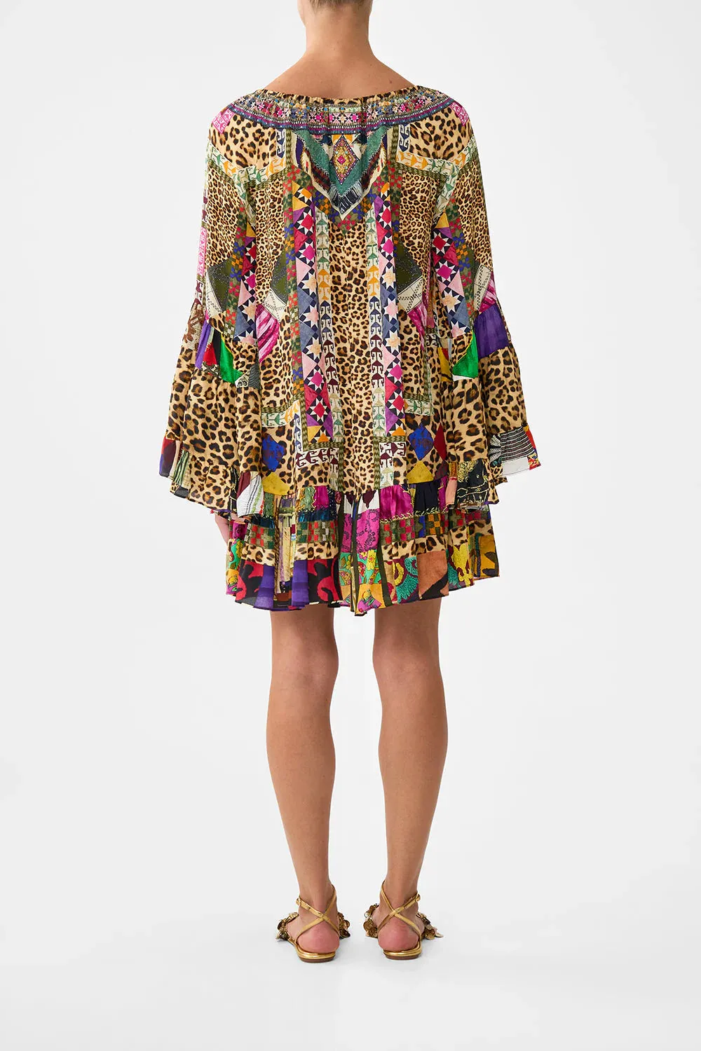 A Line Frill Dress Embroidered Ever After sold by Sand Dollar product image thumbnail 4