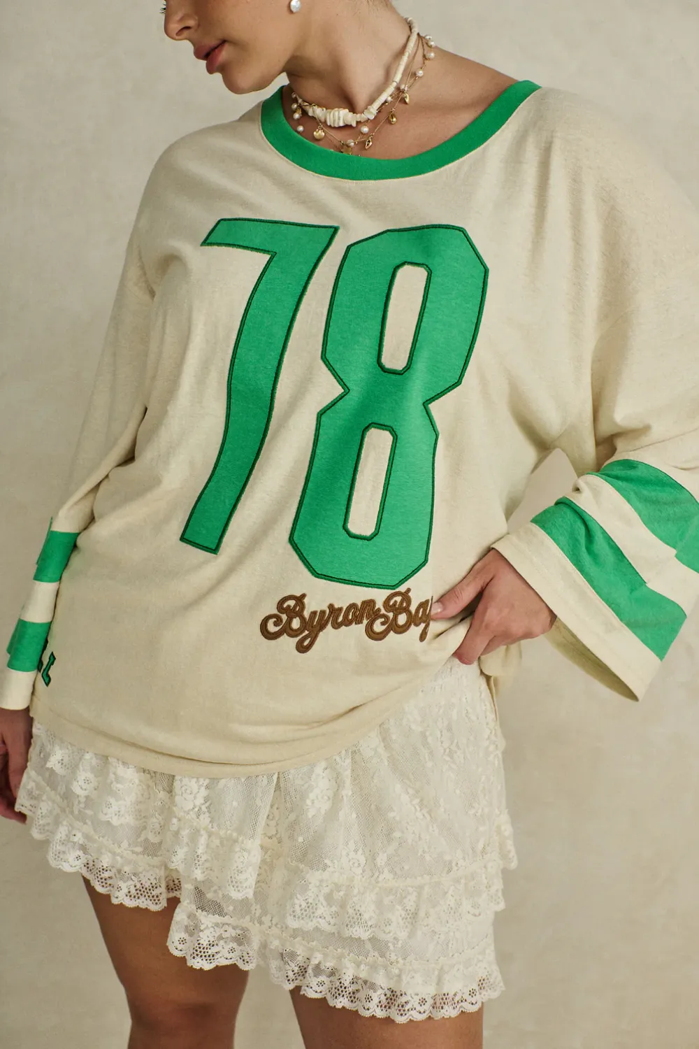 Homecoming Long Sleeve Biker Tee sold by Sand Dollar product image thumbnail 2