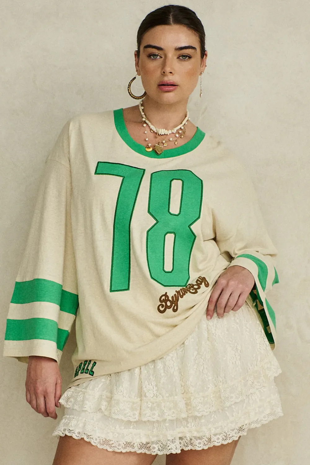 Homecoming Long Sleeve Biker Tee sold by Sand Dollar product image thumbnail 3