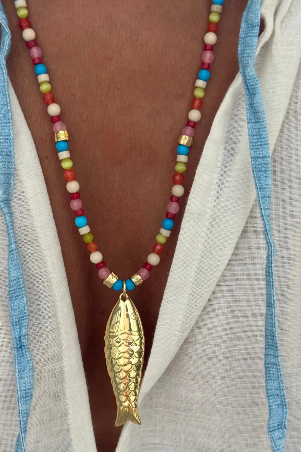 Gioia Long Necklace Multicolor sold by Sand Dollar product image thumbnail 3