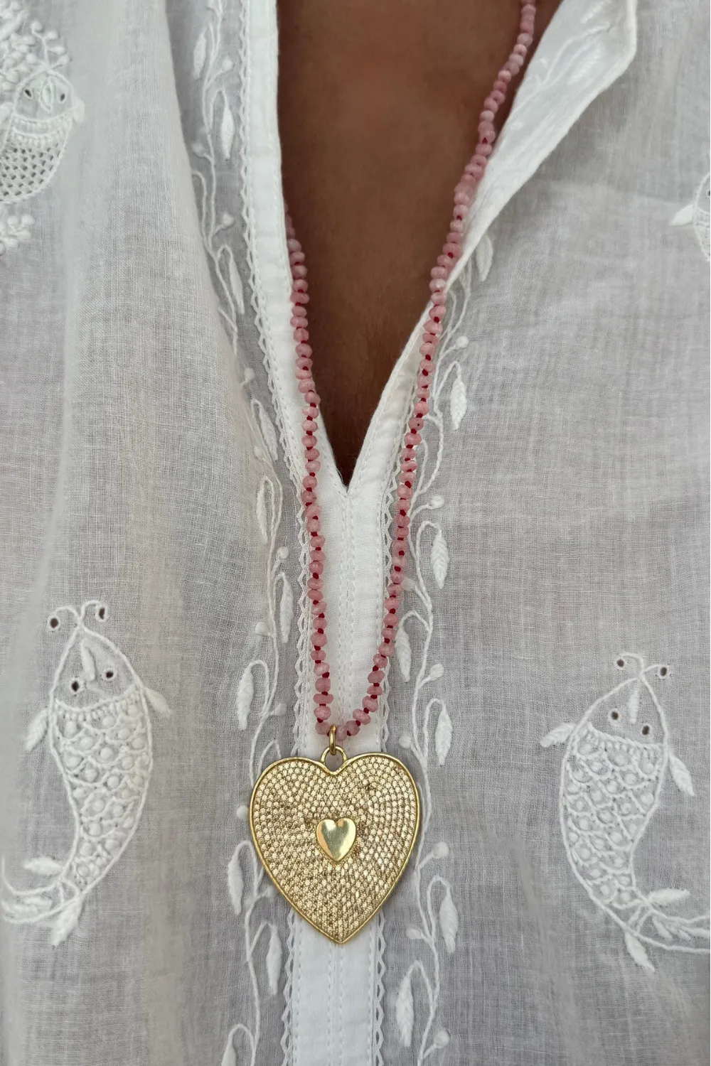 Del Pink Long Necklace sold by Sand Dollar product image thumbnail 3