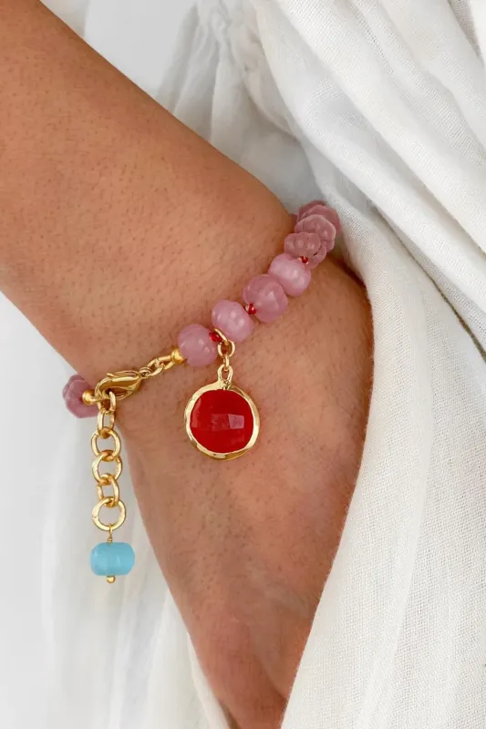 Leilani Bracelet Pink made by Sand Dollar