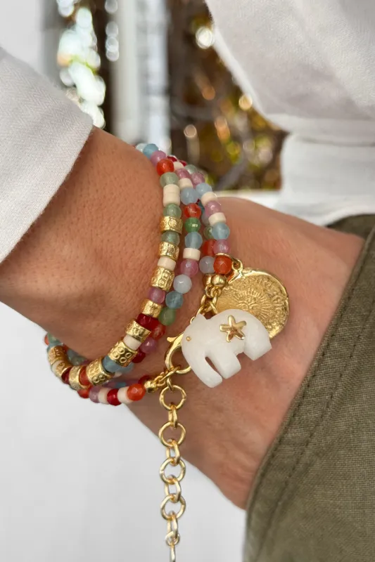 Hathi Grace Bracelet Multi made by Sand Dollar