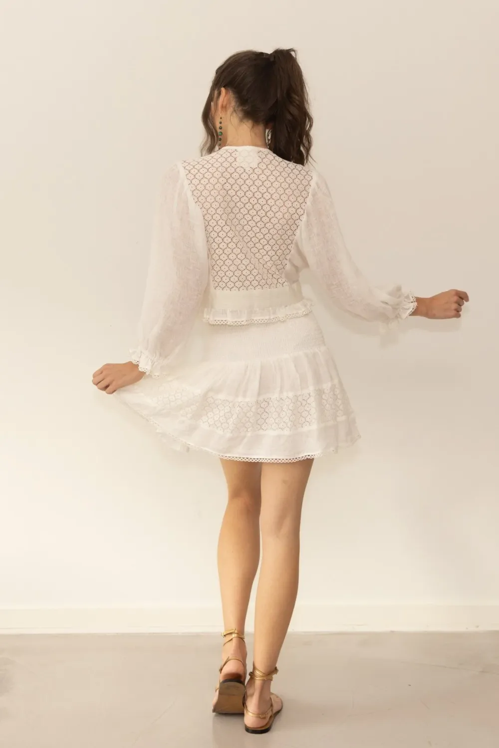 Ishaan Top and Skirt Set White sold by Sand Dollar product image thumbnail 3