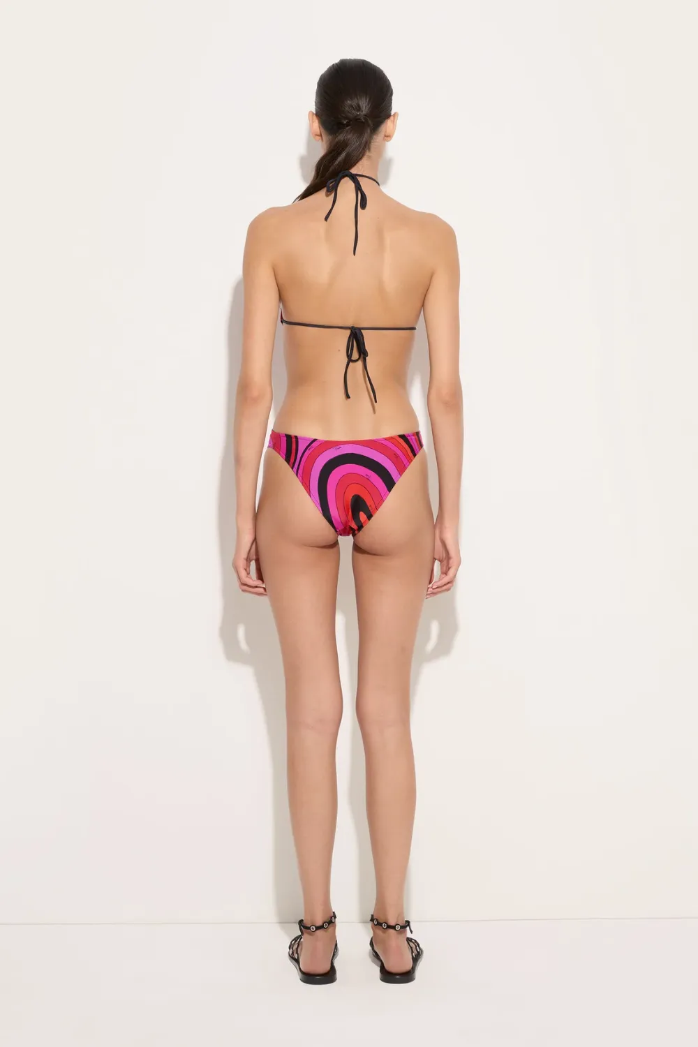 Iride Print Trikini Fuchsia Black sold by Sand Dollar product image thumbnail 4
