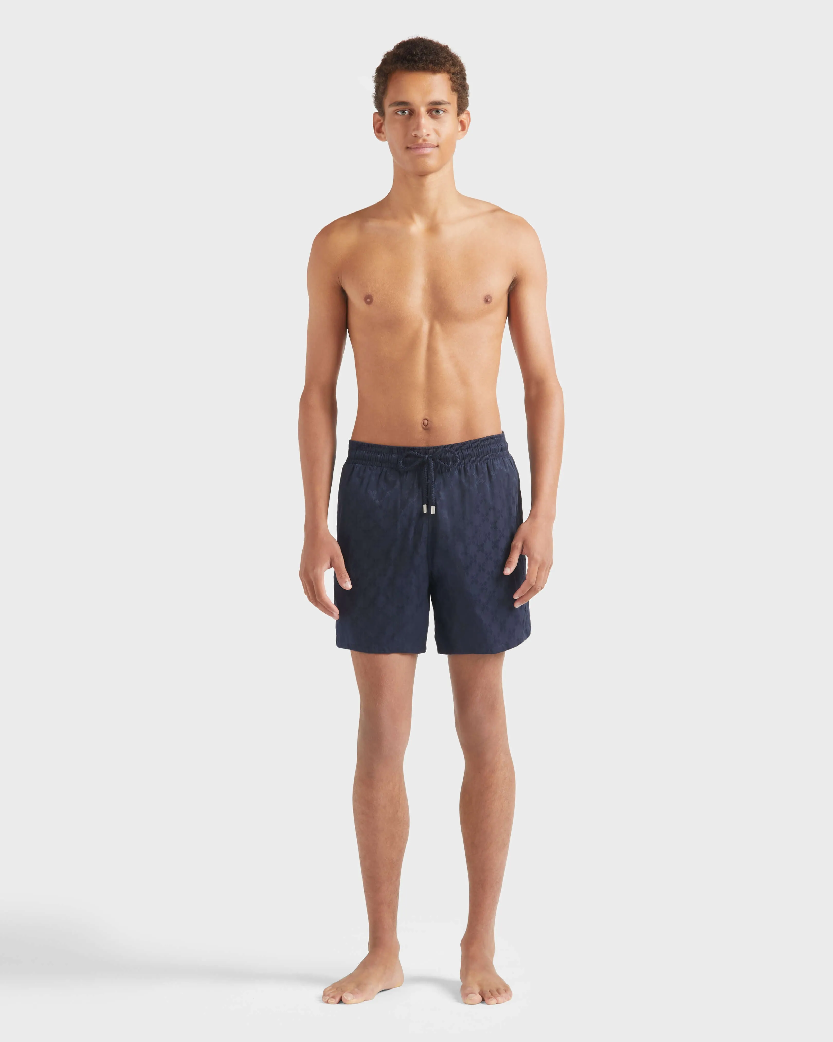 Men Swim Shorts Turtle Monogram Navy sold by Sand Dollar