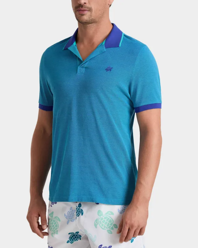 Men Cotton Polo Shirt Solid Marrakech made by Vilebrequin