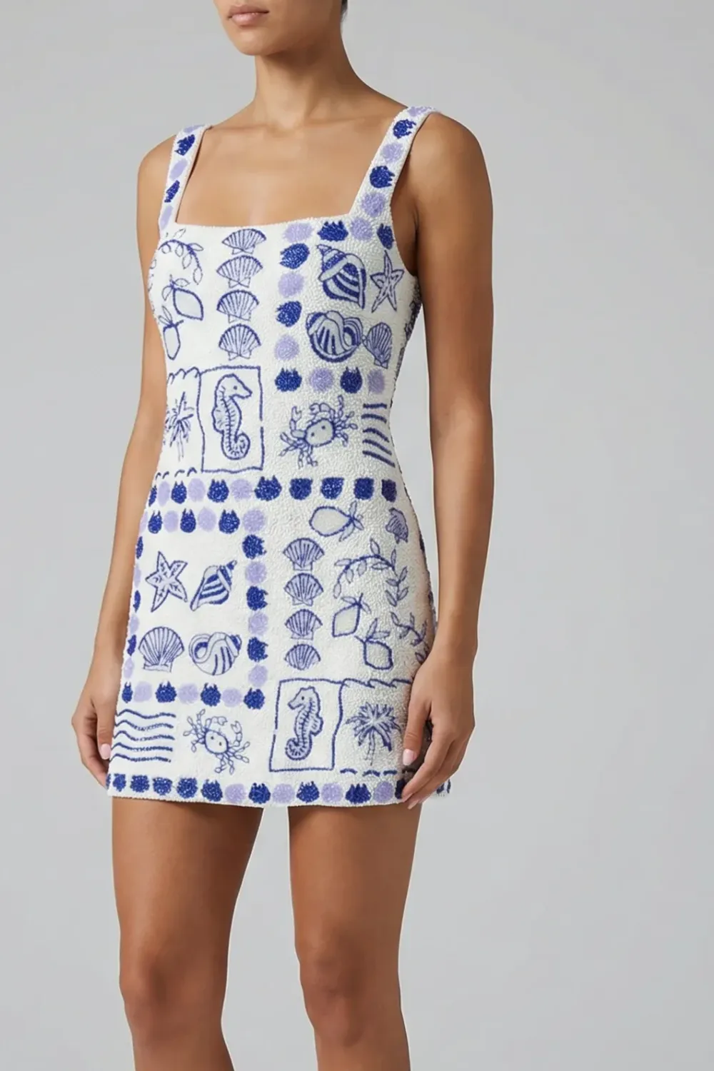 Marie Sea Dress White and Blue sold by Sand Dollar product image thumbnail 2