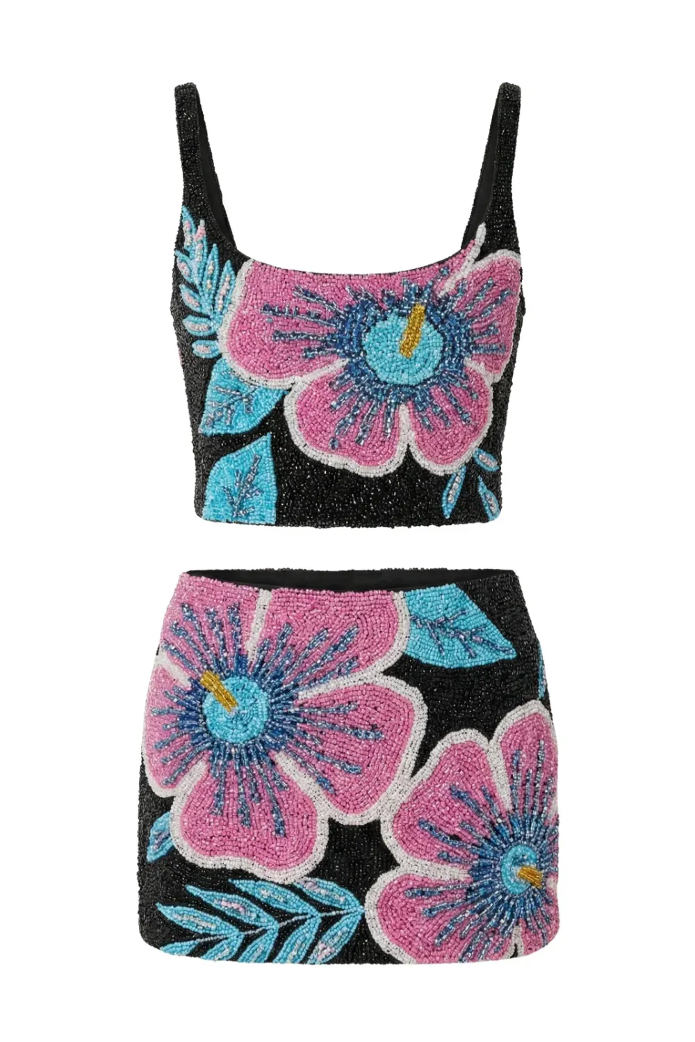 Buffy Co-Ord Black and Pink sold by Sand Dollar