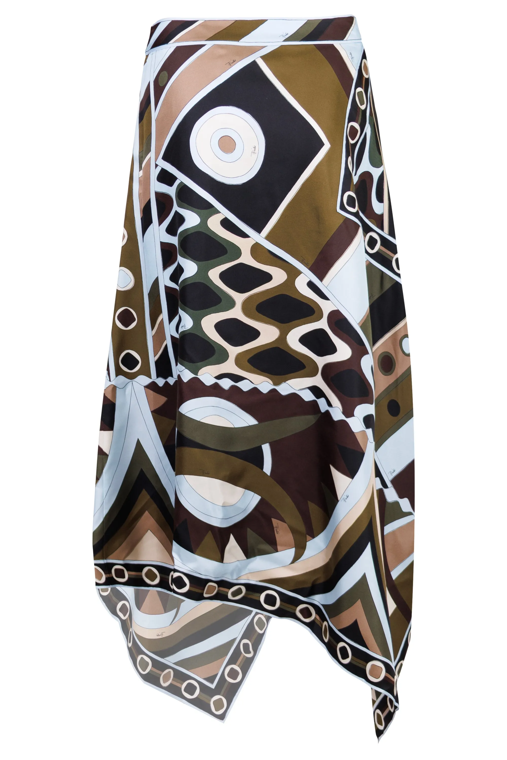 Vivara Print Silk Scarf Skirt sold by Sand Dollar product image thumbnail 4