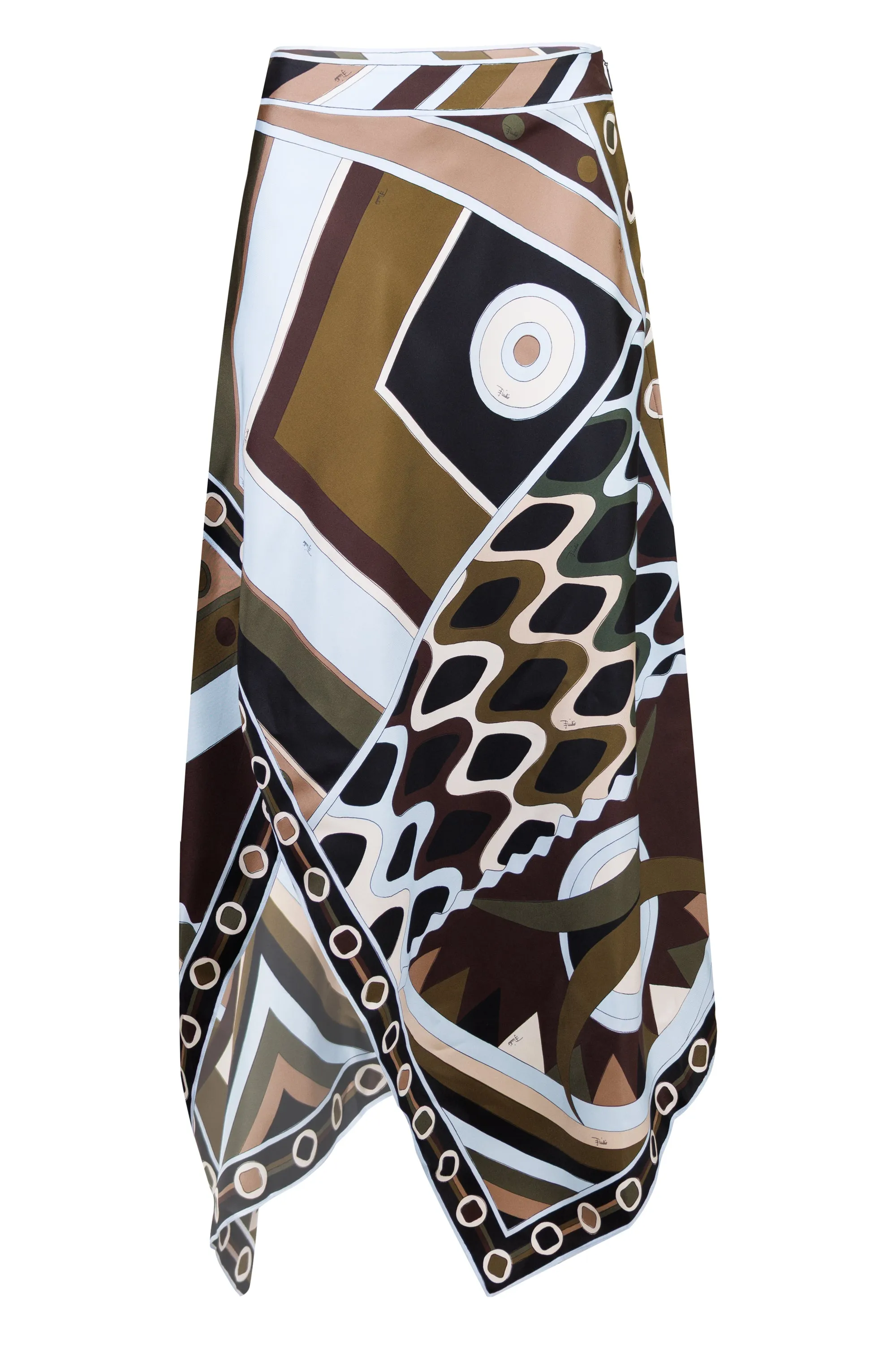 Vivara Print Silk Scarf Skirt sold by Sand Dollar