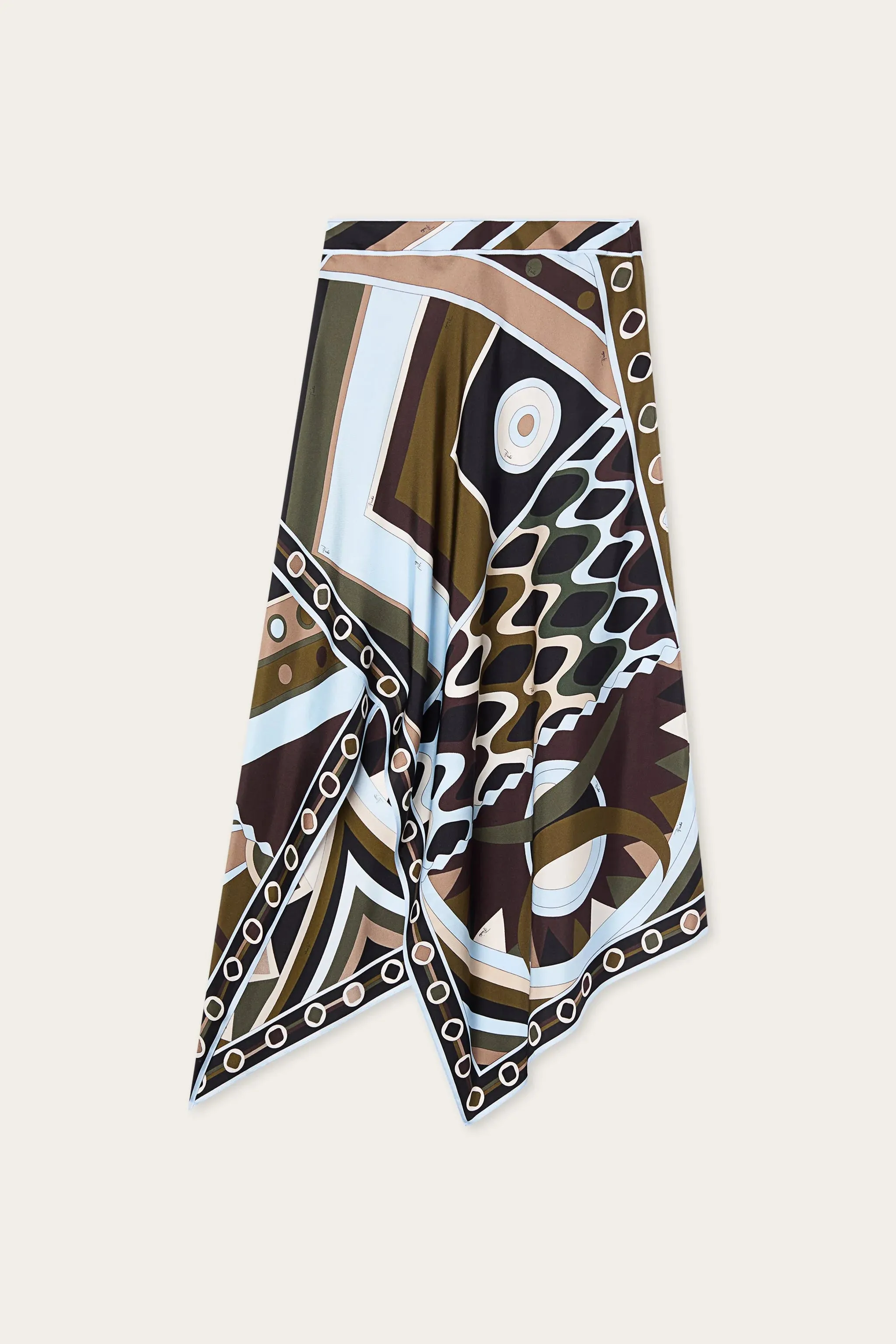 Vivara Print Silk Scarf Skirt sold by Sand Dollar product image thumbnail 3