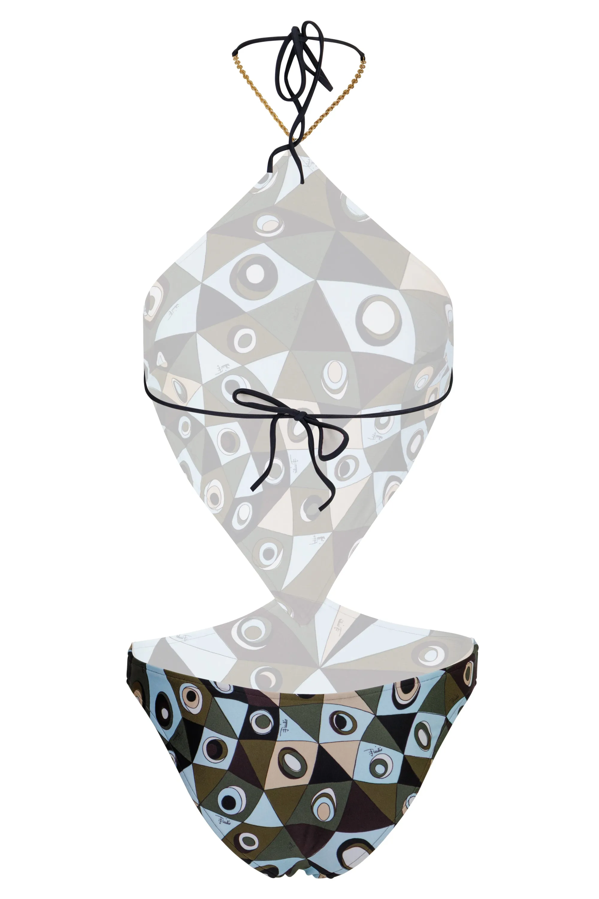 Occhi Print Trikini Khaki Blue sold by Sand Dollar product image thumbnail 5