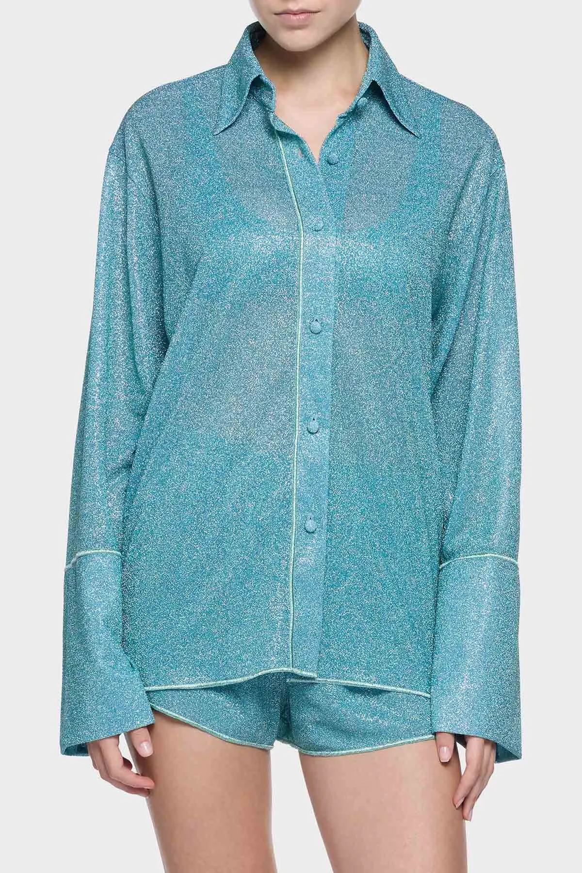 Lumiere Sleeves Shirt Sea Turquoise sold by Sand Dollar product image thumbnail 2