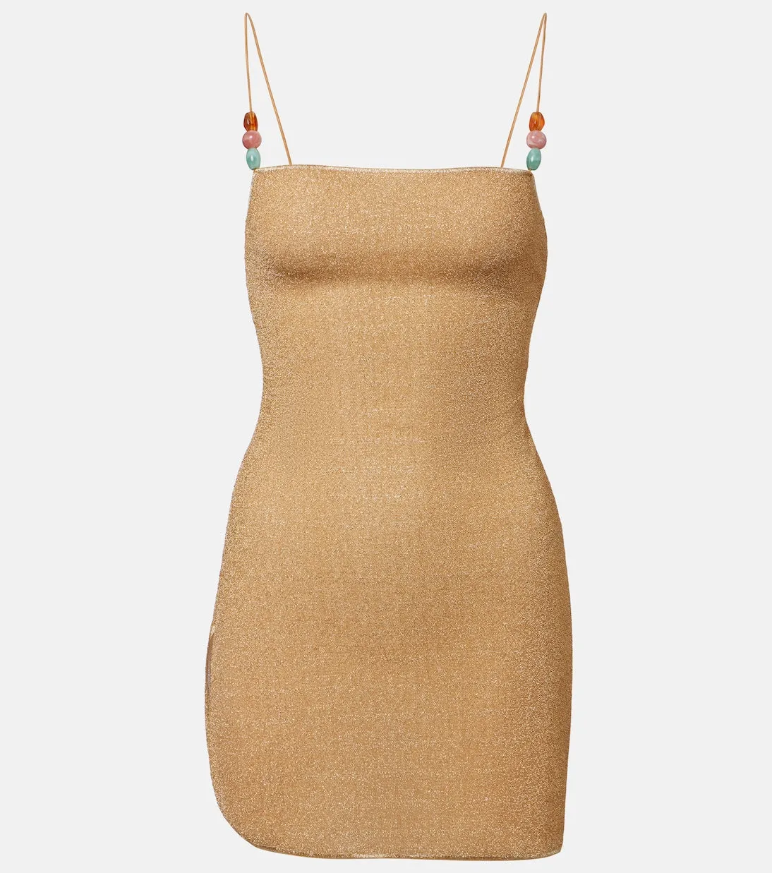 Lumiere Beads Mini Dress Gold sold by Sand Dollar