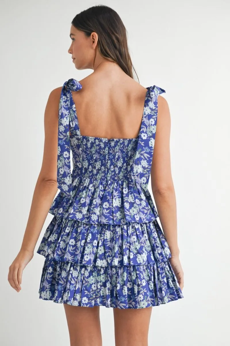 Ditzy Floral Dress Royal Blue sold by Sand Dollar product image thumbnail 3