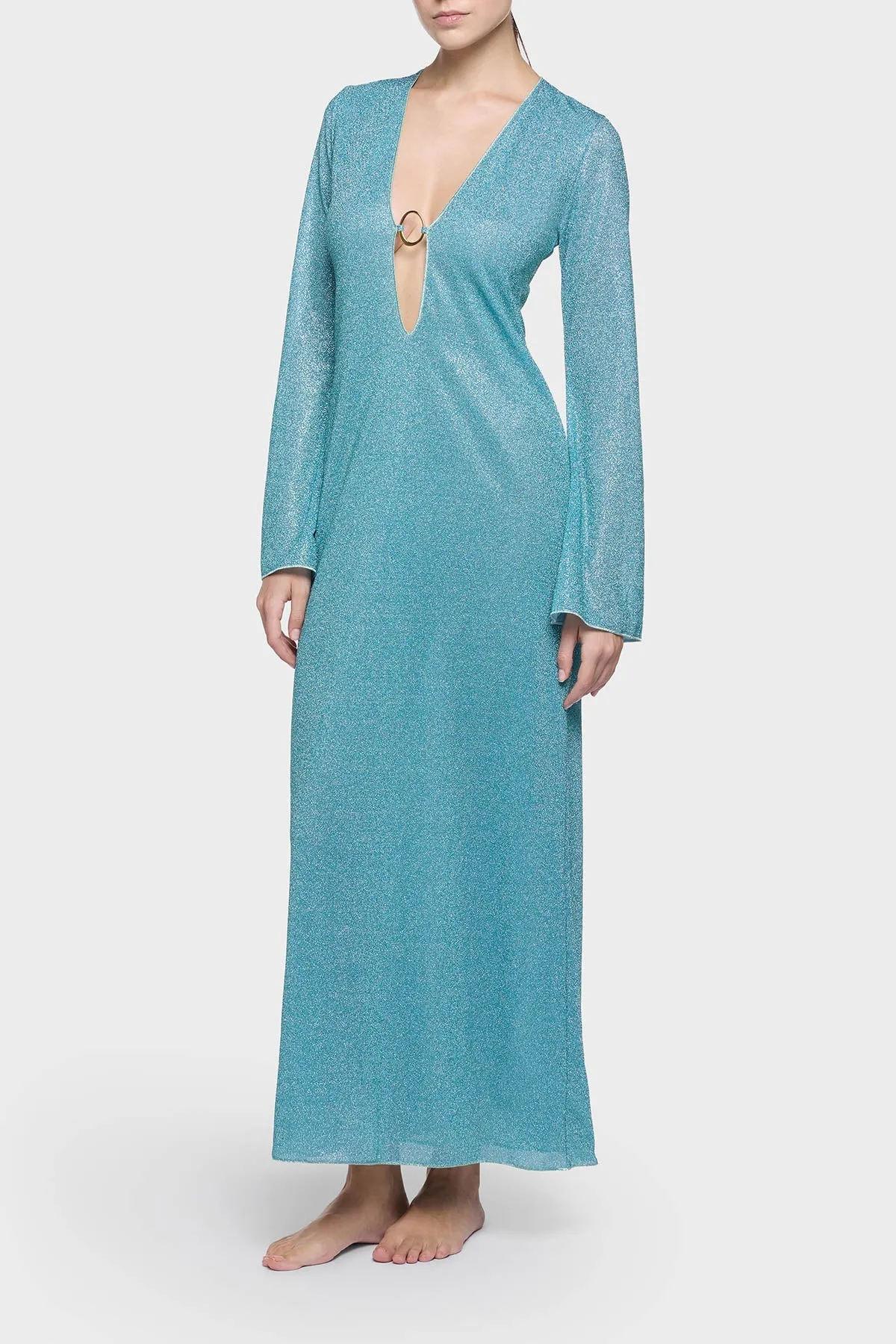 Lumiere O-long Kaftan Sea Turquoise sold by Sand Dollar product image thumbnail 2