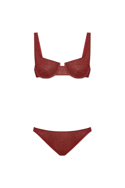 Lumiere Balconette Bikini Coral made by Oséree