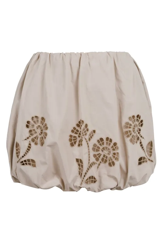Bubble Mini Skirt Olive made by MABLE