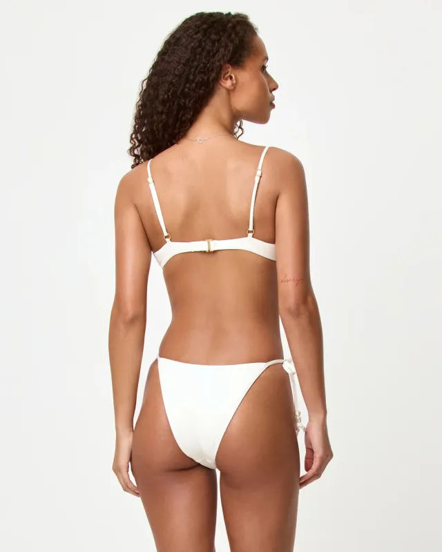 Lucia Bikini Bottom Bitsy Cream made by l*space