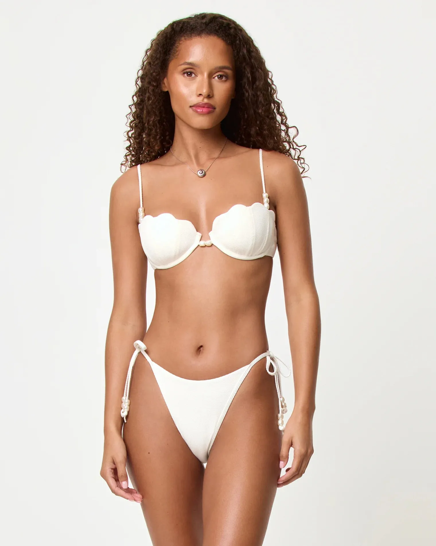 Lucia Bikini Bottom Bitsy Cream sold by Sand Dollar product image thumbnail 2