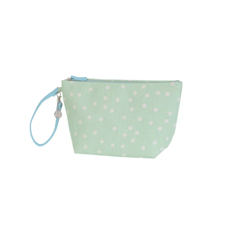 Carry Pouch Soft Matcha with White made by Sand Dollar