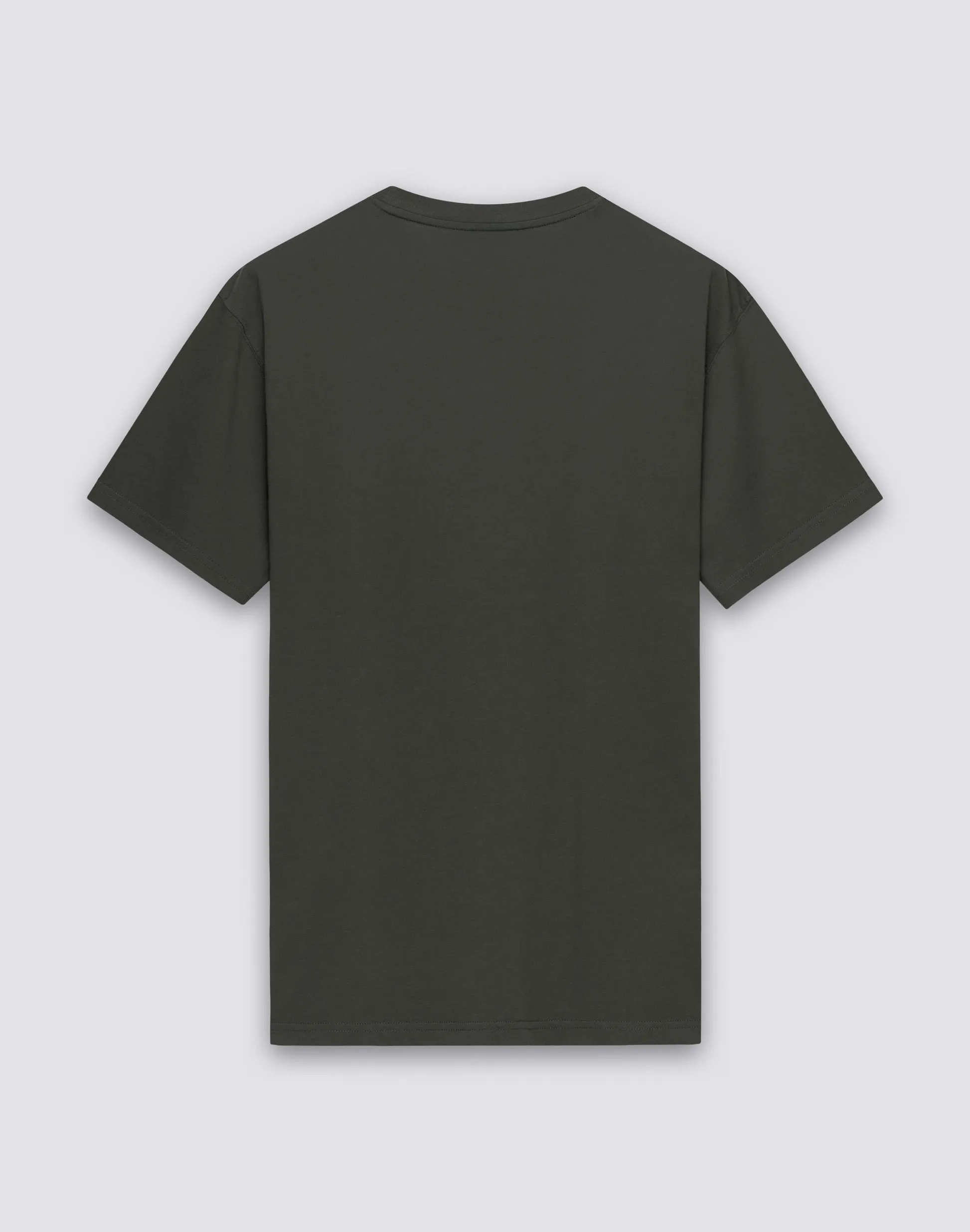 T-Shirt with Tricolour Embroidery in Dark Green sold by Sand Dollar product image thumbnail 2