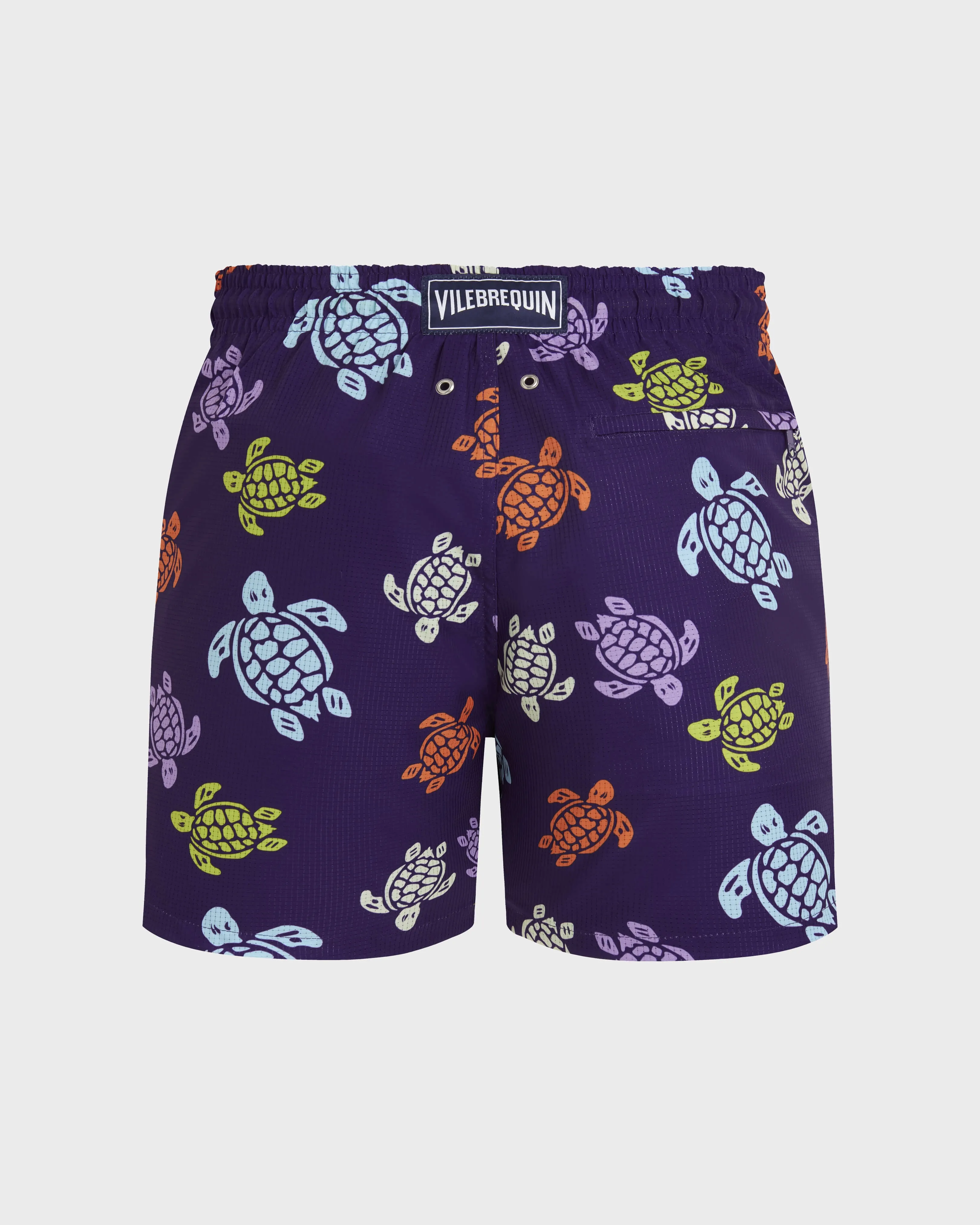 Men Micro-perforated Ultra-light and packable Swim Shorts Tortues Multicolores Violet sold by Sand Dollar product image thumbnail 3