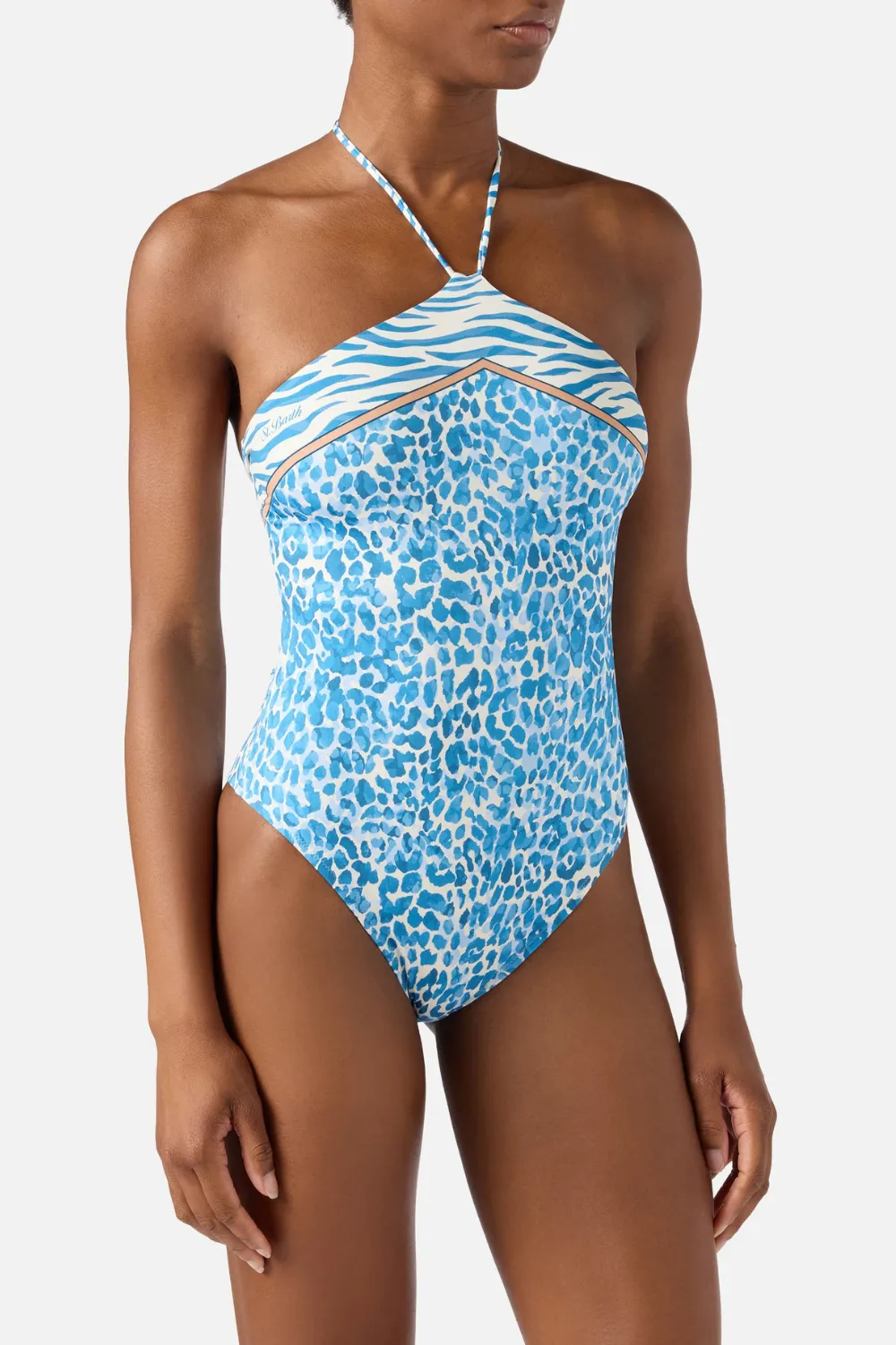 Meryem Foulard Bandeau One Piece Blue Safari sold by Sand Dollar product image thumbnail 2