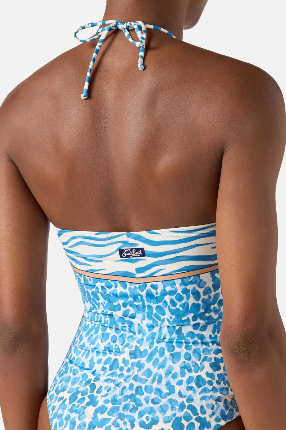 Meryem Foulard Bandeau One Piece Blue Safari sold by Sand Dollar product image thumbnail 3