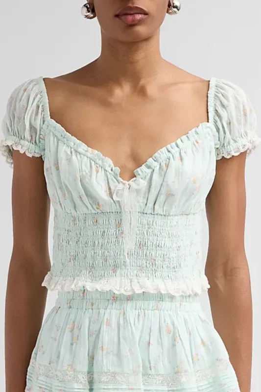 Daini Top Celadon Drift made by LoveShackFancy