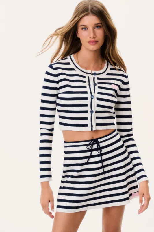Avanette Cardigan Sailor Night made by LoveShackFancy