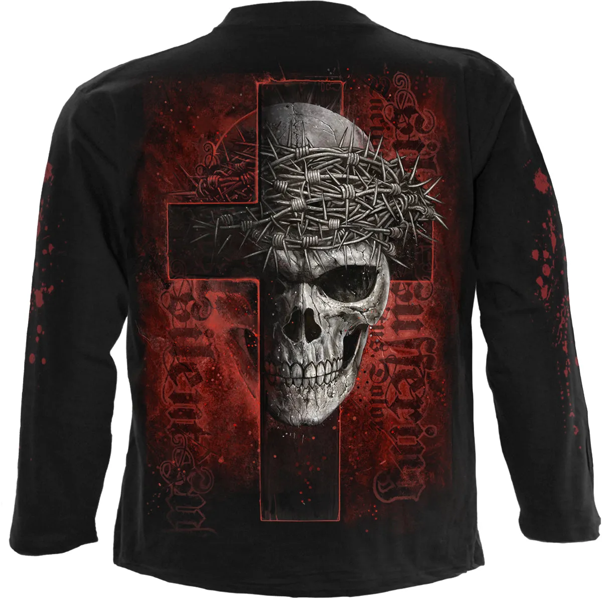 SILENT SUFFERING - Longsleeve T-Shirt Black sold by Spiral Direct product image thumbnail 2