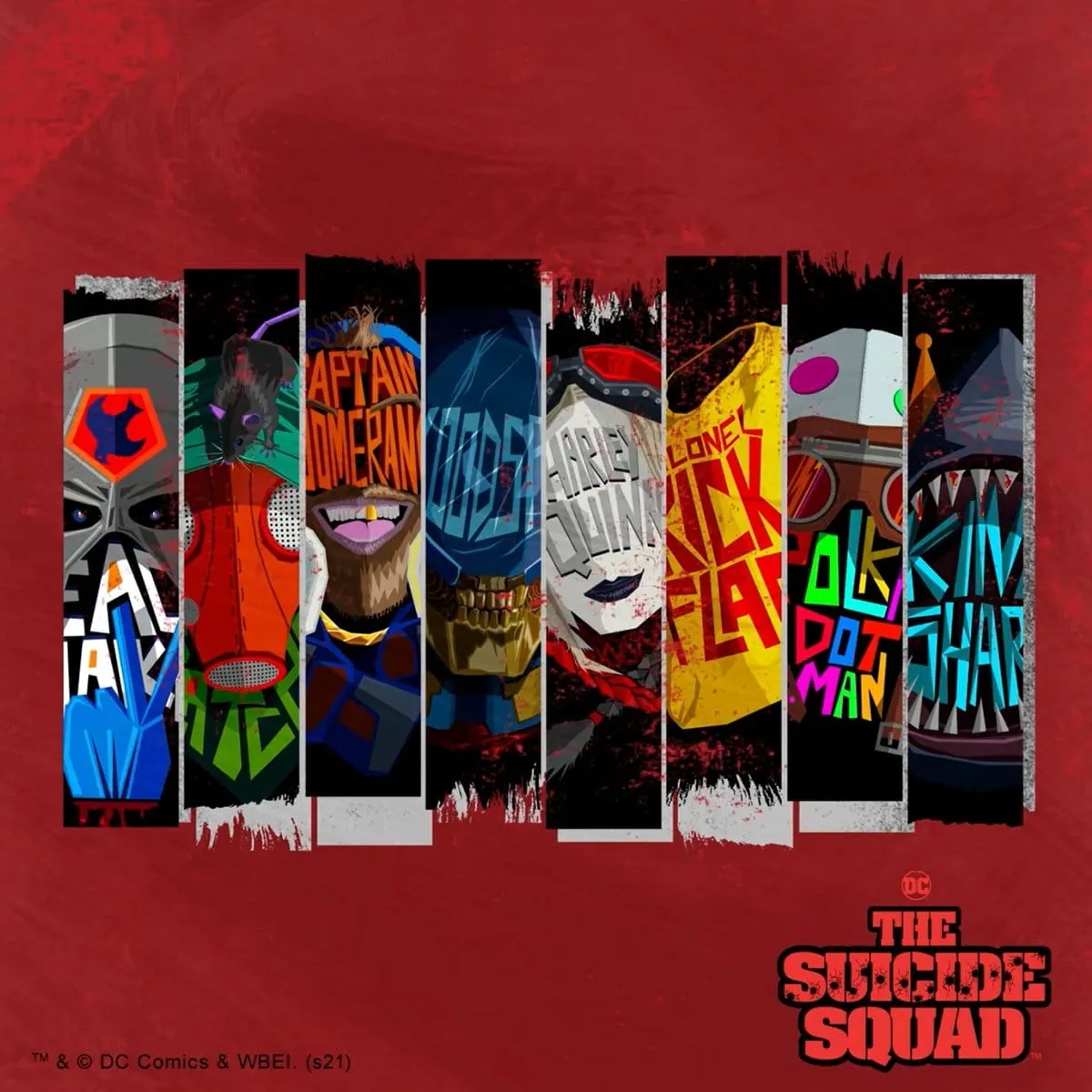 HARLEY QUINN - DIE CLOWN - 2in1 Red Ripped Top Black sold by Spiral Direct product image thumbnail 3