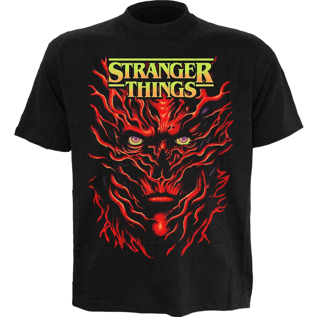 STRANGER THINGS - VECNA POSTERISED - Front Print T-Shirt Black sold by Spiral Direct