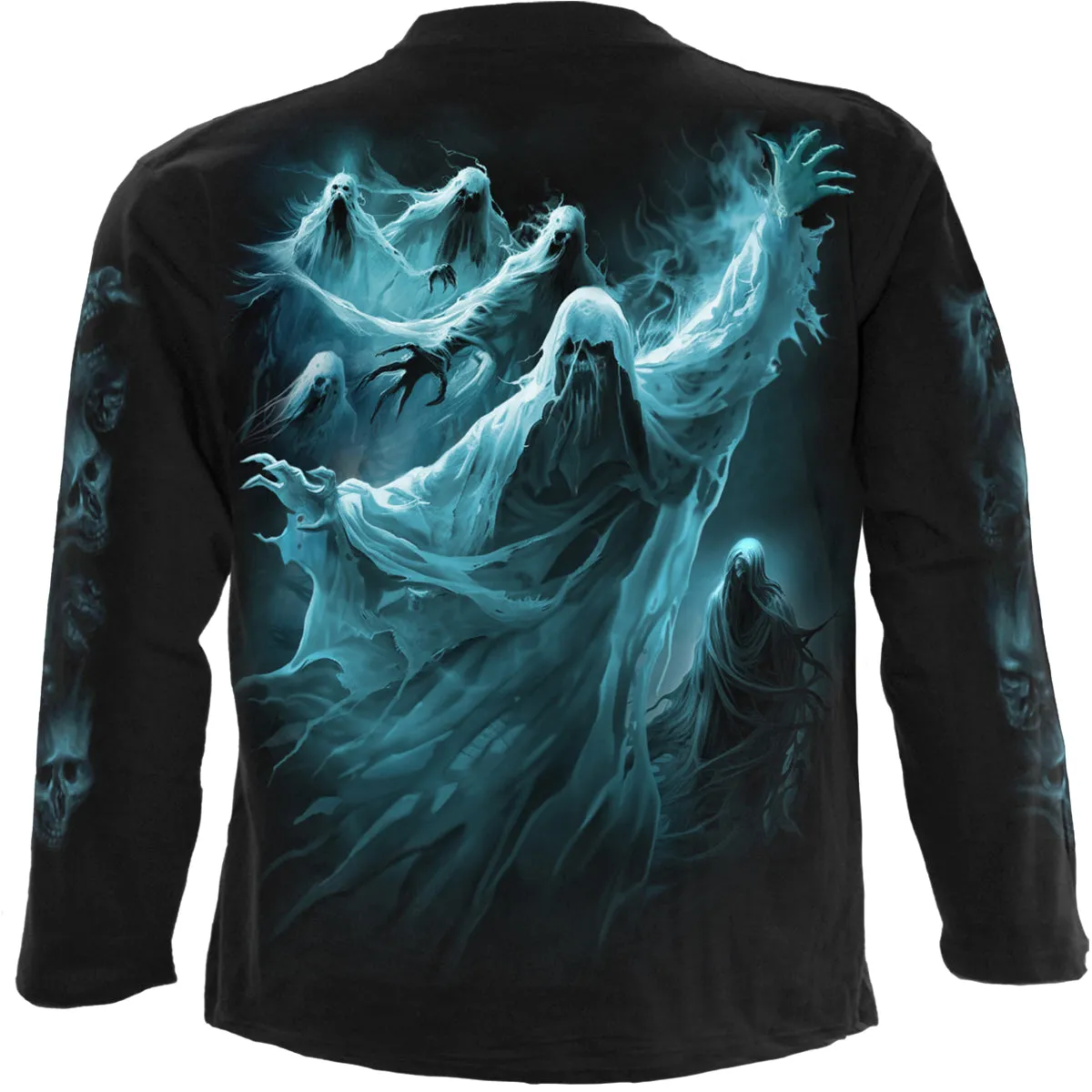 GHOST SKULL - Longsleeve T-Shirt Black sold by Spiral Direct product image thumbnail 2