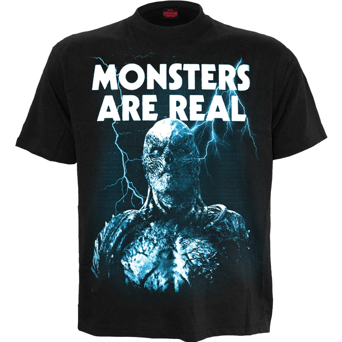 MONSTERS ARE REAL - Front Print T-Shirt Black sold by Spiral Direct