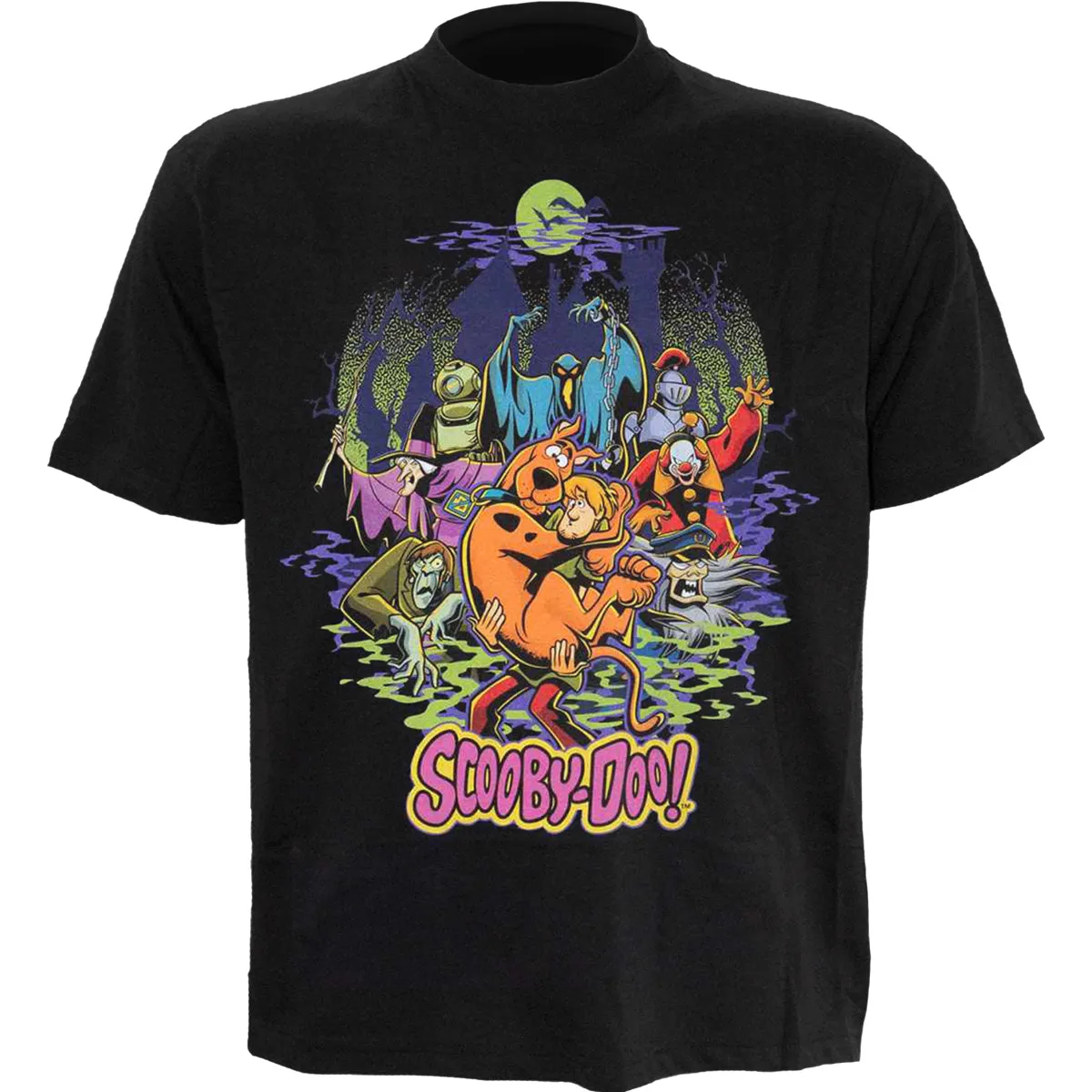 SCOOBY DOO - VILLAINS - Front Print T-Shirt Black sold by Spiral Direct