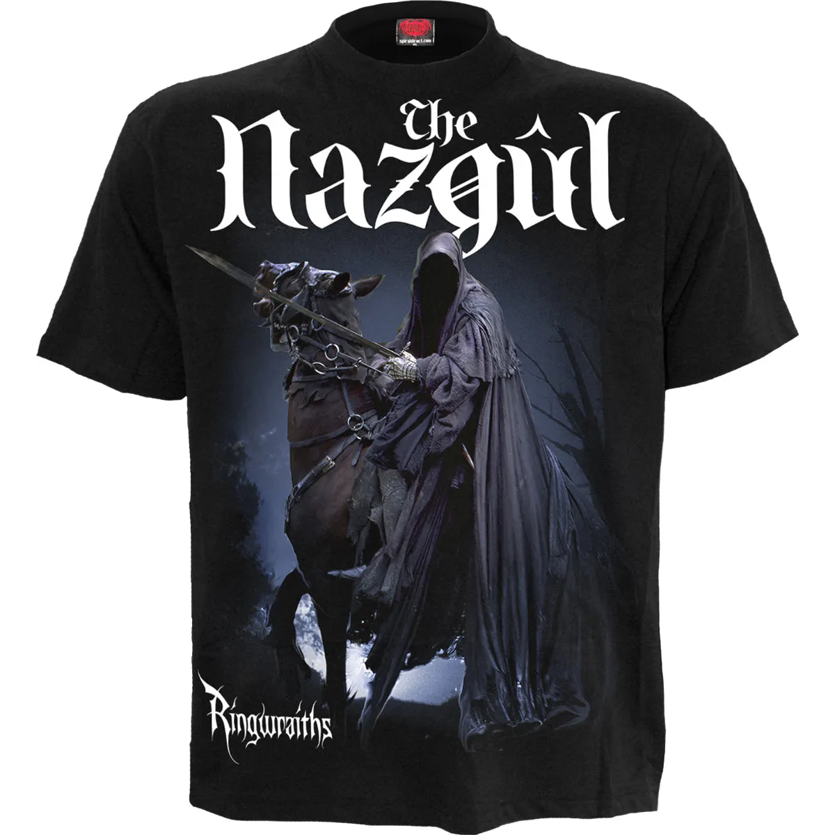 LOTR - THE NAZGUL - RINGWRAITHS - Front Print T-Shirt Black sold by Spiral Direct