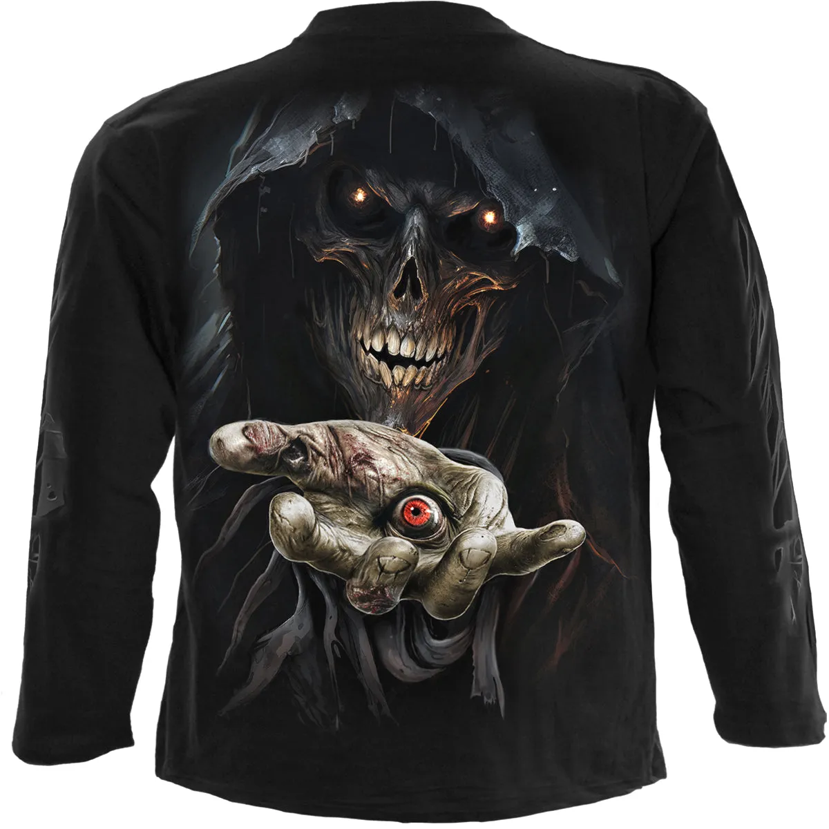 EVIL EYE - Longsleeve T-Shirt Black sold by Spiral Direct product image thumbnail 2