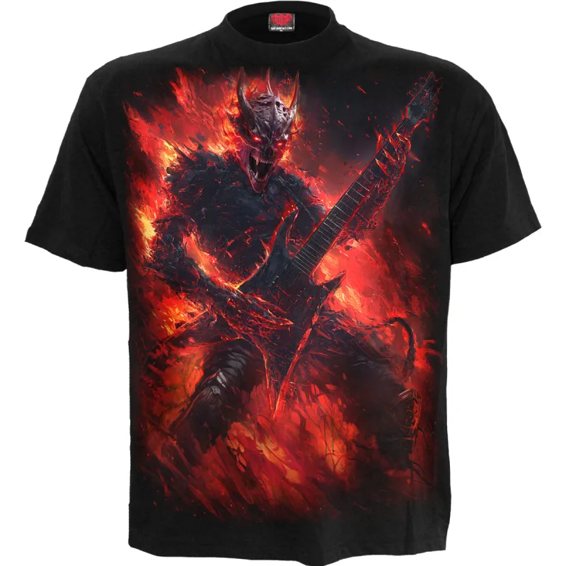 RIFF BURNER - T-Shirt Black sold by Spiral Direct