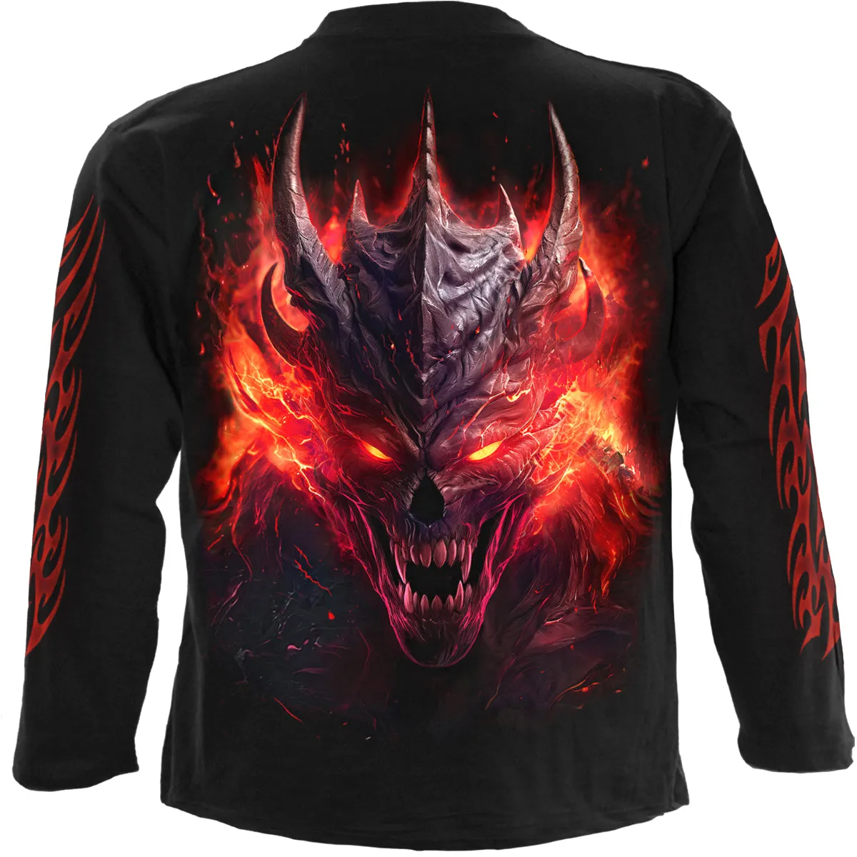 RIFF BURNER - Longsleeve T-Shirt Black sold by Spiral Direct product image thumbnail 2