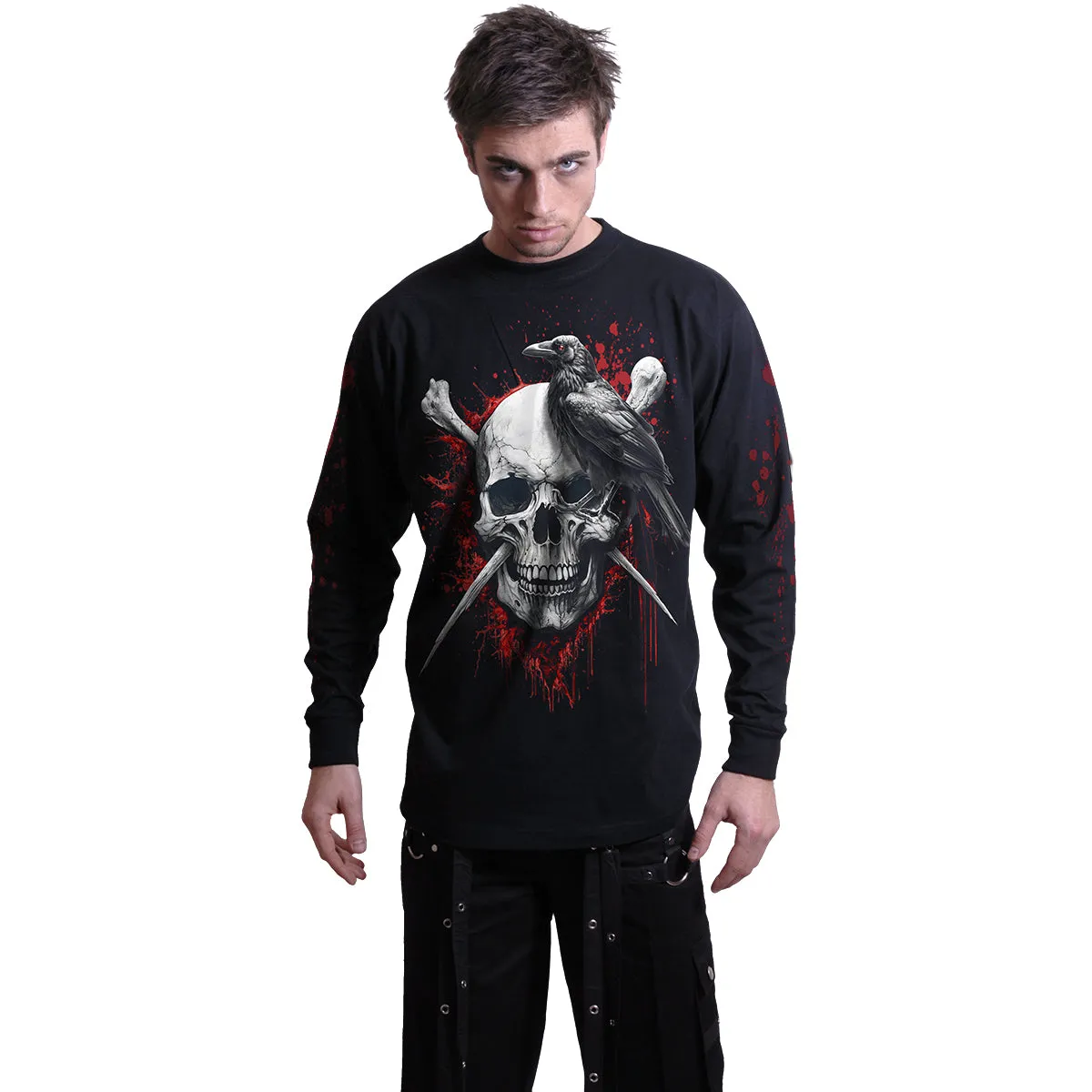 DEATH RAVEN - Longsleeve T-Shirt Black sold by Spiral Direct product image thumbnail 3
