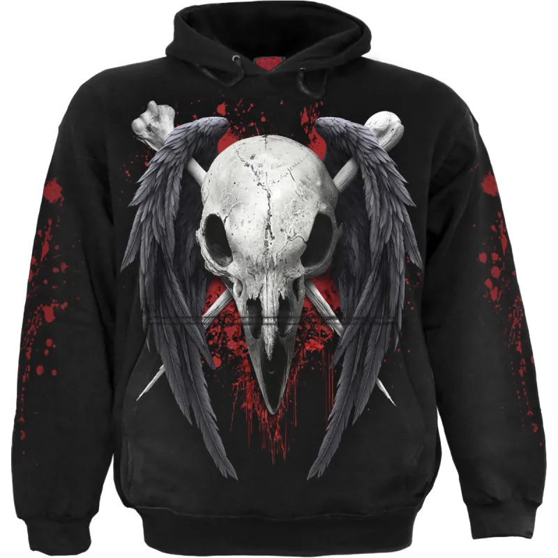 DEATH RAVEN - Hoody Black sold by Spiral Direct