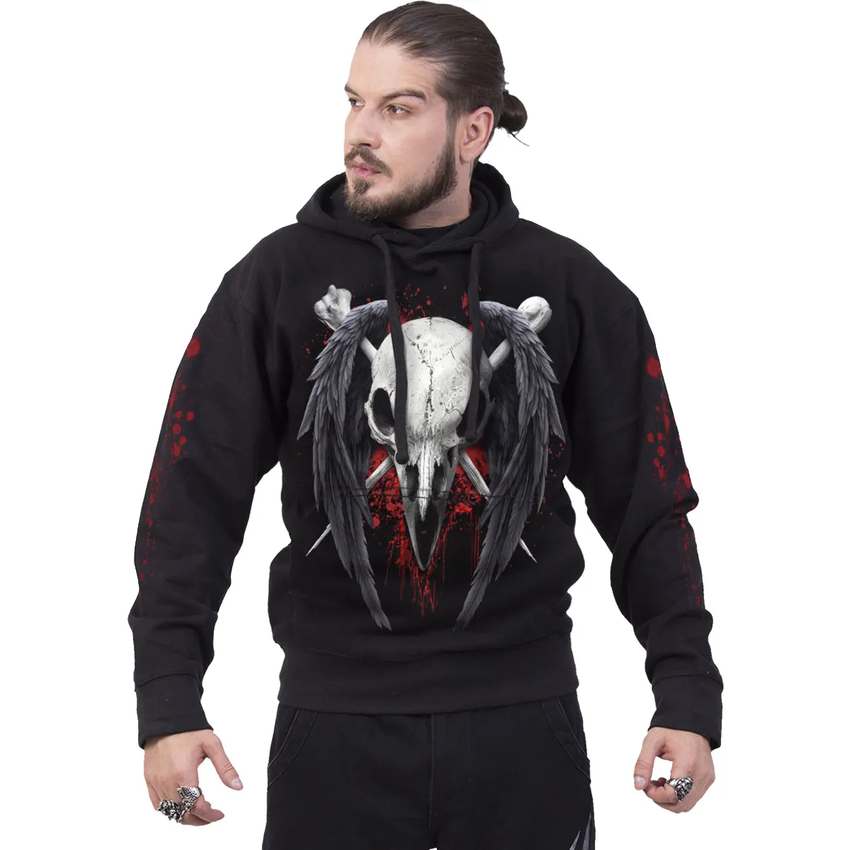 DEATH RAVEN - Hoody Black sold by Spiral Direct product image thumbnail 3