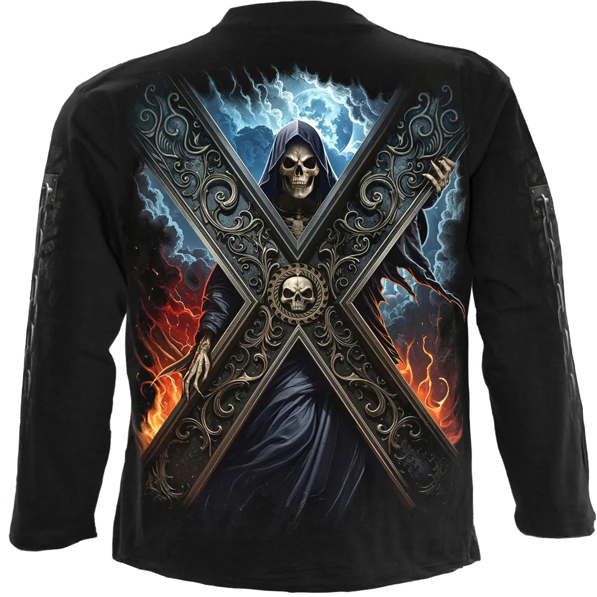 CROSSED OVER - Longsleeve T-Shirt Black sold by Spiral Direct product image thumbnail 2